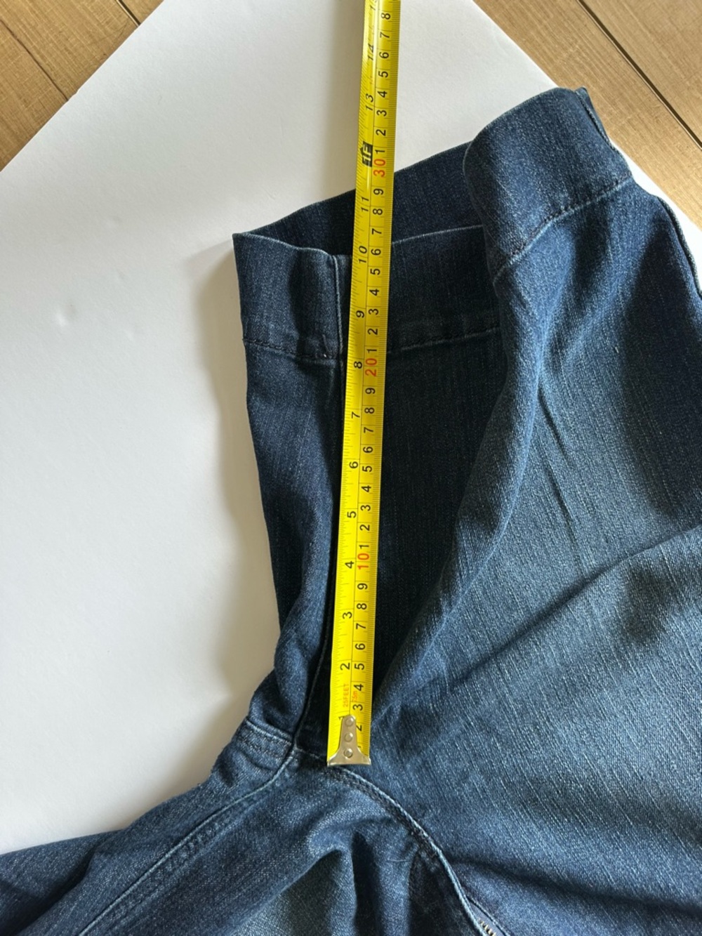 Apt. 9 Women's Dark Blue Denim Bermuda trouser Shorts - Picture 5 of 6